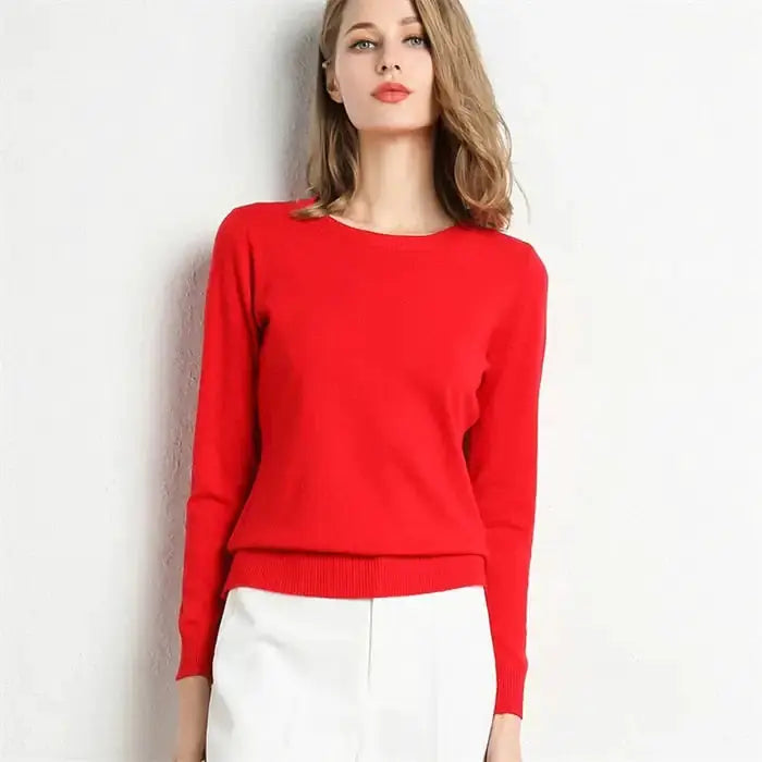 Knitted Pullover Women Sweater by Oz-Direct.com