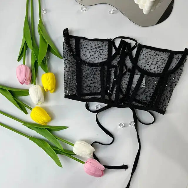 Gothic Lace: Underbust Corset Shaper by Oz-Direct.com