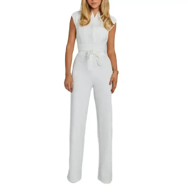 Summer Jumpsuit High Waist Belt by Oz-Direct.com