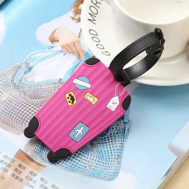 Fashion Silicone Luggage Tags Set by Oz-Direct.com