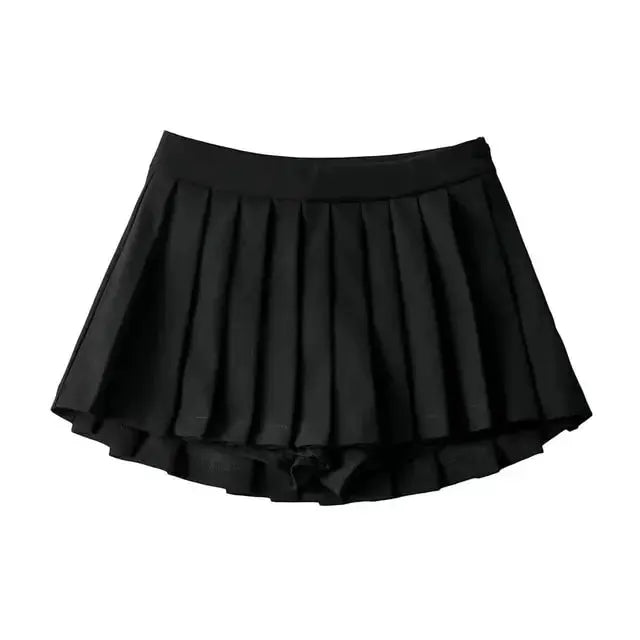 High Waist Side Zipper Skirt by Oz-Direct.com