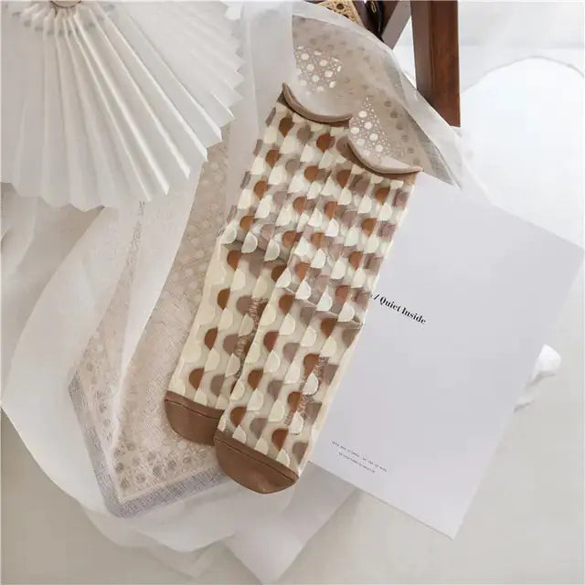 Novelty Harajuku Crystal Silk Socks by Oz-Direct.com