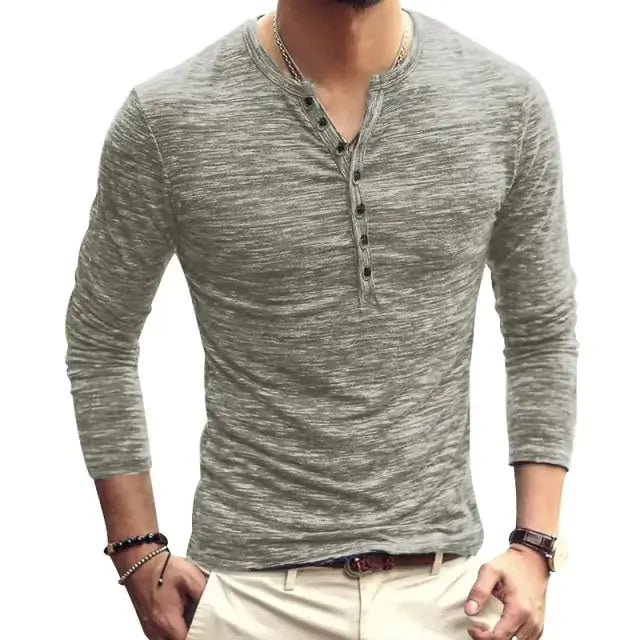 Tee Shirt V-Neck Long Sleeve by Oz-Direct.com