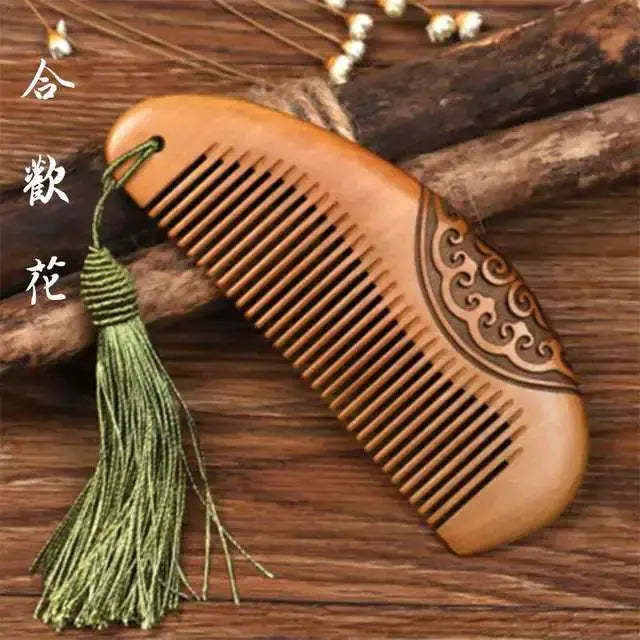Thickened Boutique Old Peach Wood Comb by Oz-Direct.com