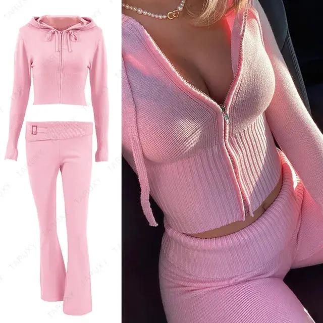 Spring Knitted Women's Two Piece Set by Oz-Direct.com