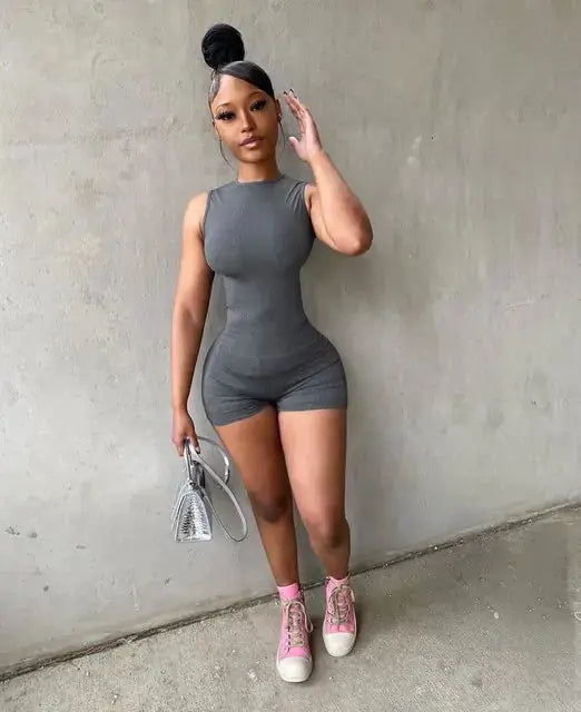 Sexy Bodycon Gym Bodysuit by Oz-Direct.com