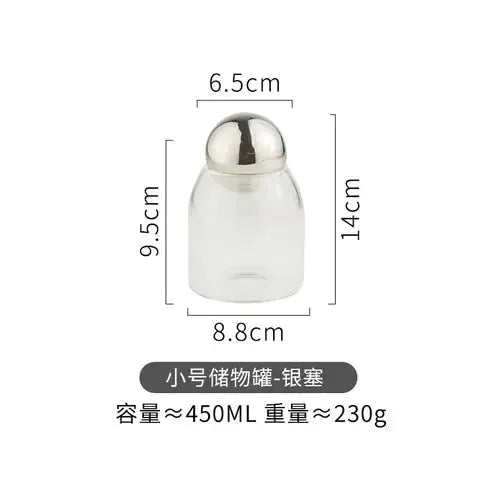 Transparent Glass Sealed Jar by Oz-Direct.com