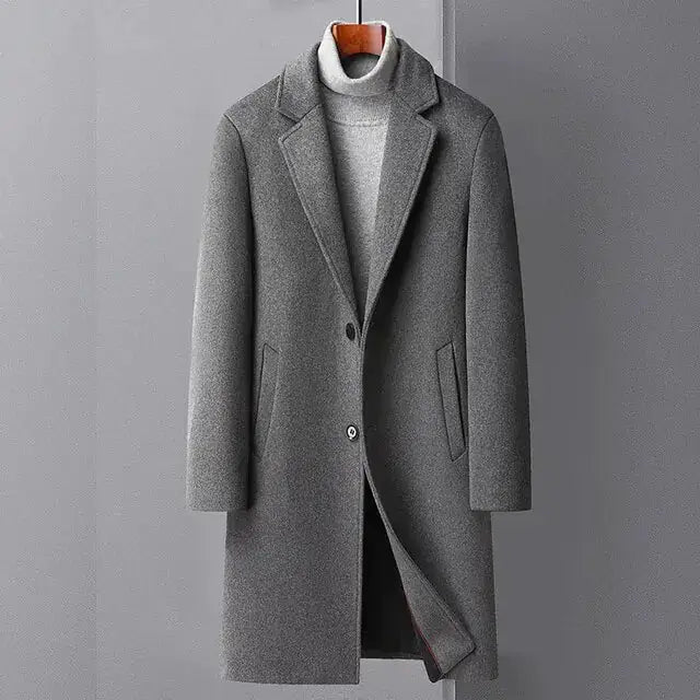 Men's Wool Trench Coat by Oz-Direct.com