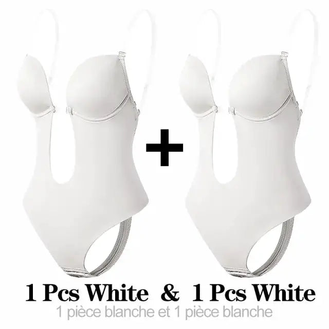 Shapewear Bodysuit Women Deep V-Neck by Oz-Direct.com