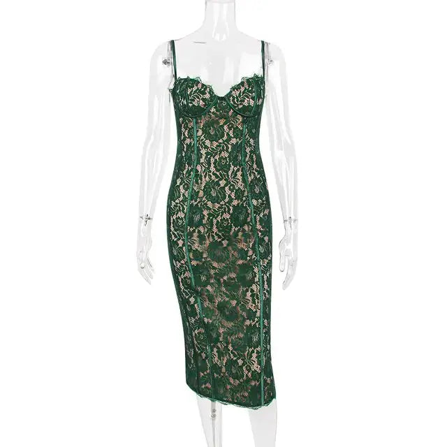 Elegant Backless Midi Dress by Oz-Direct.com