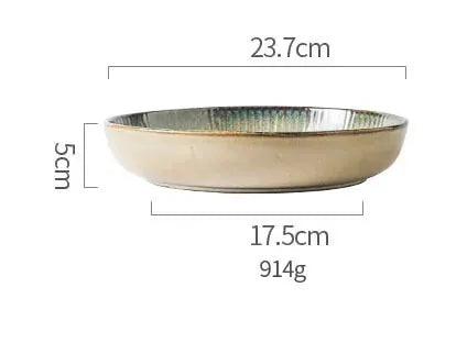 ANTOWALL Japanese Ceramic Plates & Rice Bowl by Oz-Direct.com