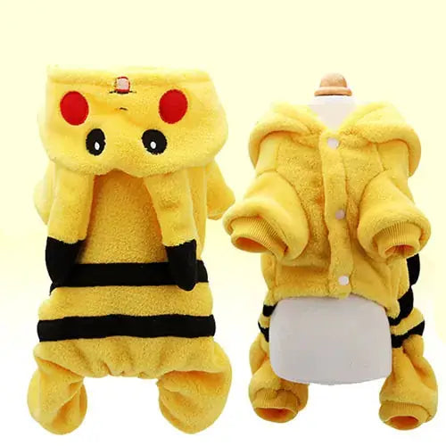 Cute Pikachu Pet Winter Jacket by Oz-Direct.com