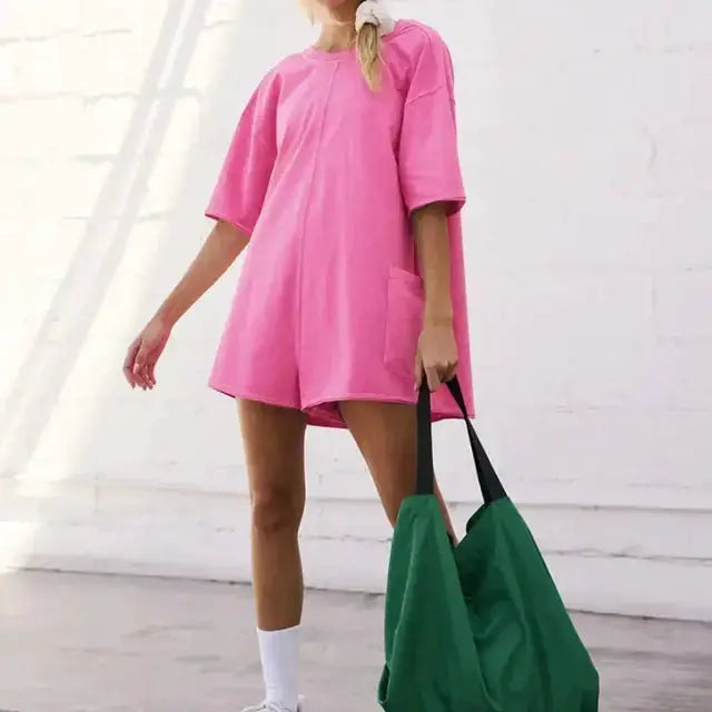 Casual Backless Jumpsuit Shorts by Oz-Direct.com