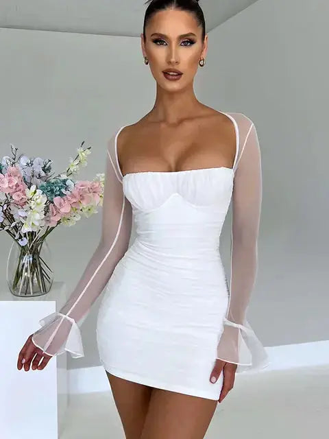 Elegant Backless Sexy Mini Dress by Oz-Direct.com