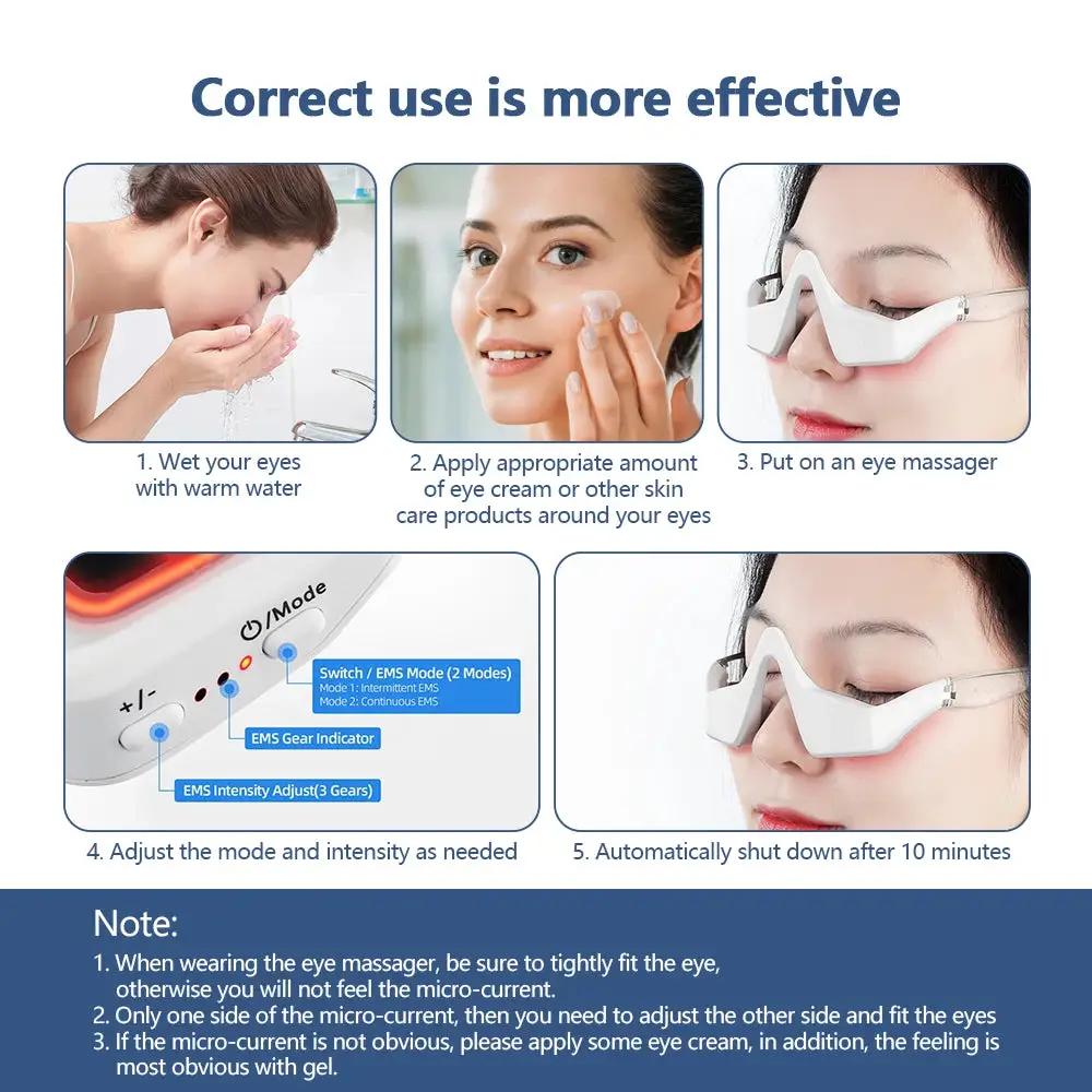 Red Light Therapy Eye Massager by Oz-Direct.com