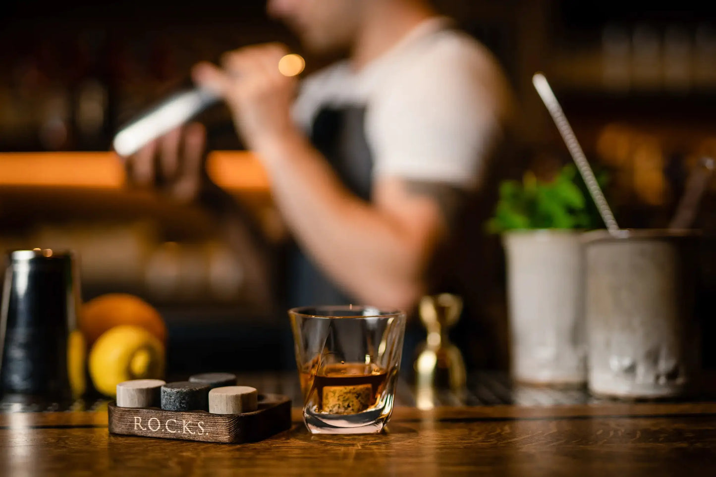 The Connoisseur's Set - Whiskey Stones & Twist Glass Edition by Oz-Direct.com