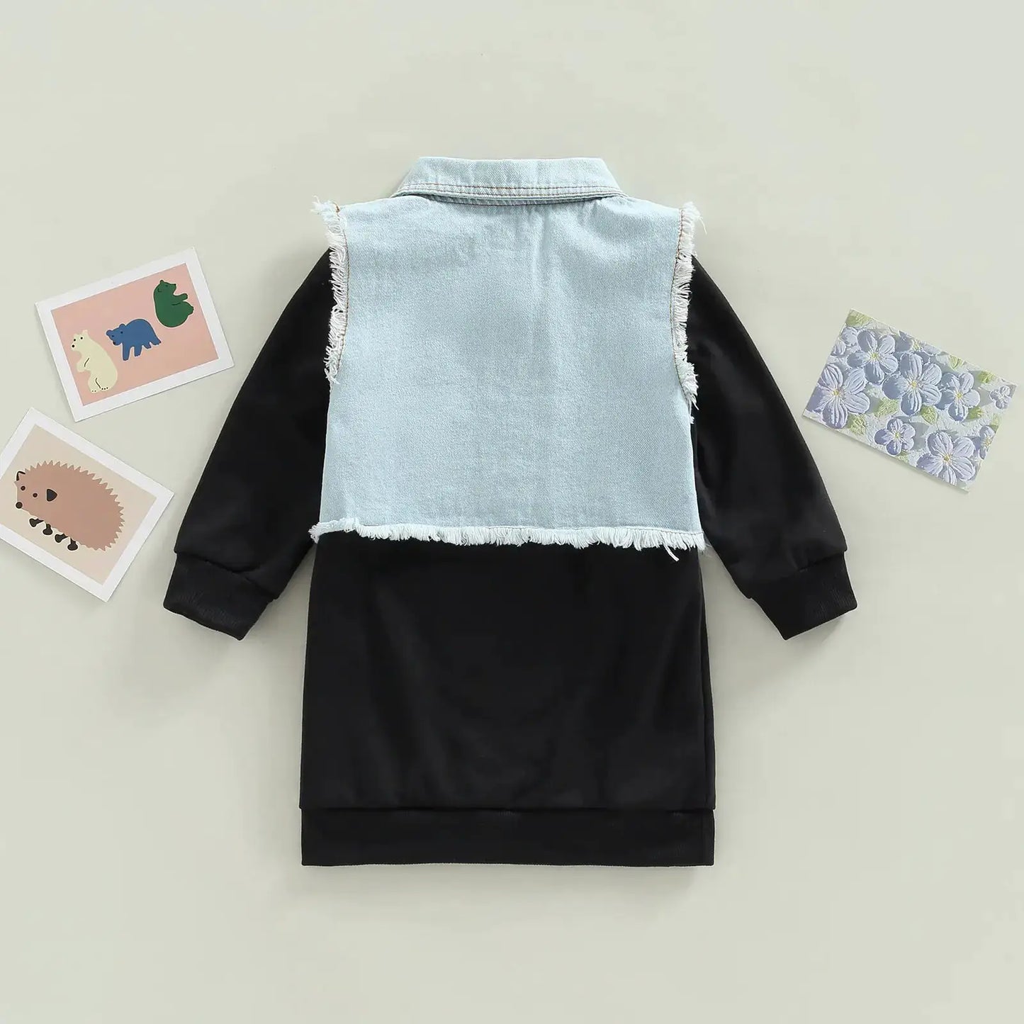 Infant Dress + Waistcoat, Long Sleeve Set by Oz-Direct.com