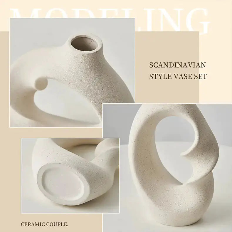 Nordic Ceramic Vases by Oz-Direct.com