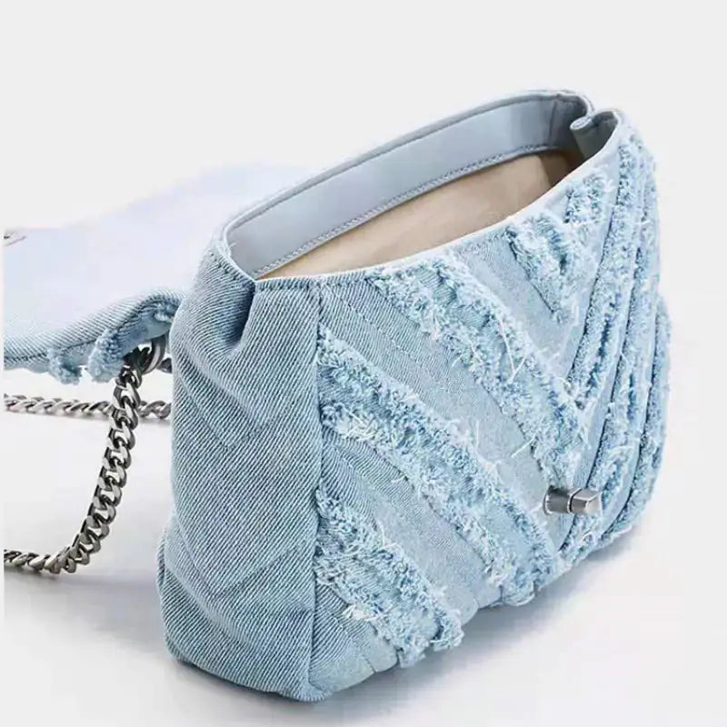 Denim Chain Bag by Oz-Direct.com