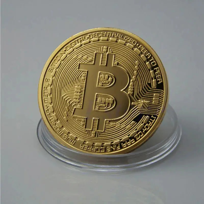 Bitcoin 24k Gold Plated Token by Oz-Direct.com