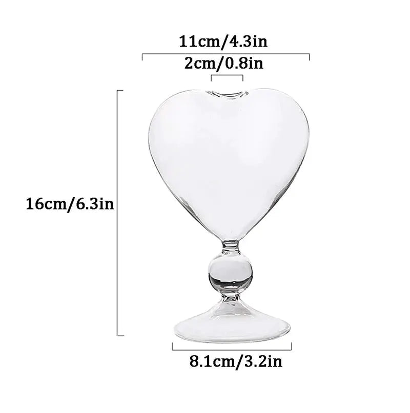4PCS Creative Heart-Shaped Cocktail Glasses by Oz-Direct.com