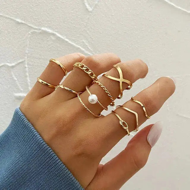 Geometric Infinity Rings Set by Oz-Direct.com