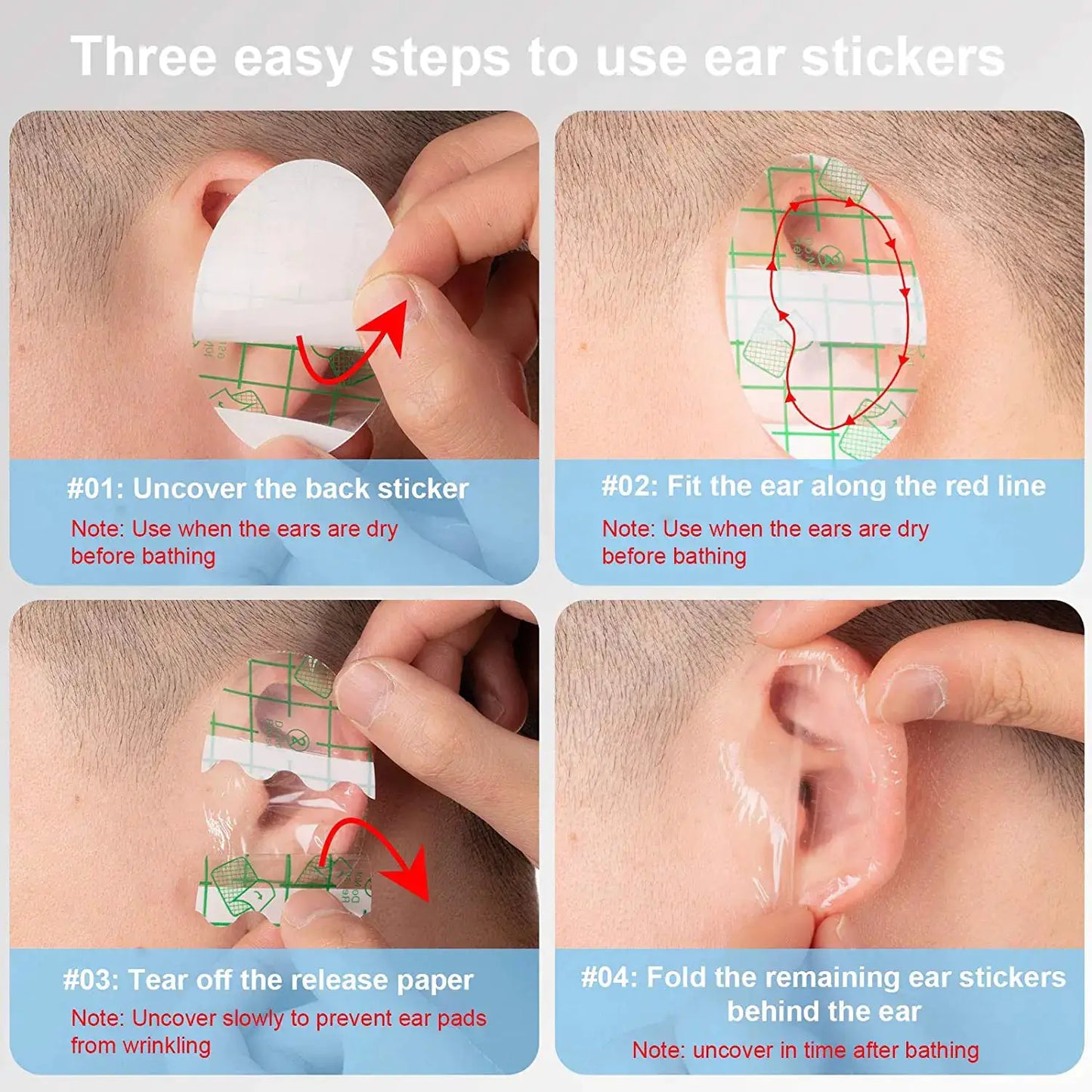Ear Covers for Shower by Oz-Direct.com