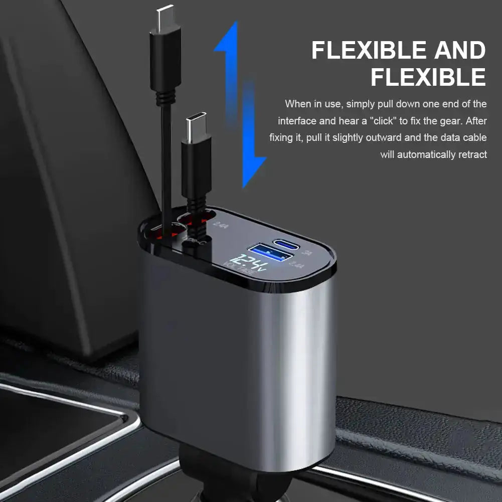 Luxinsly™ Retractable Car Charger by Oz-Direct.com