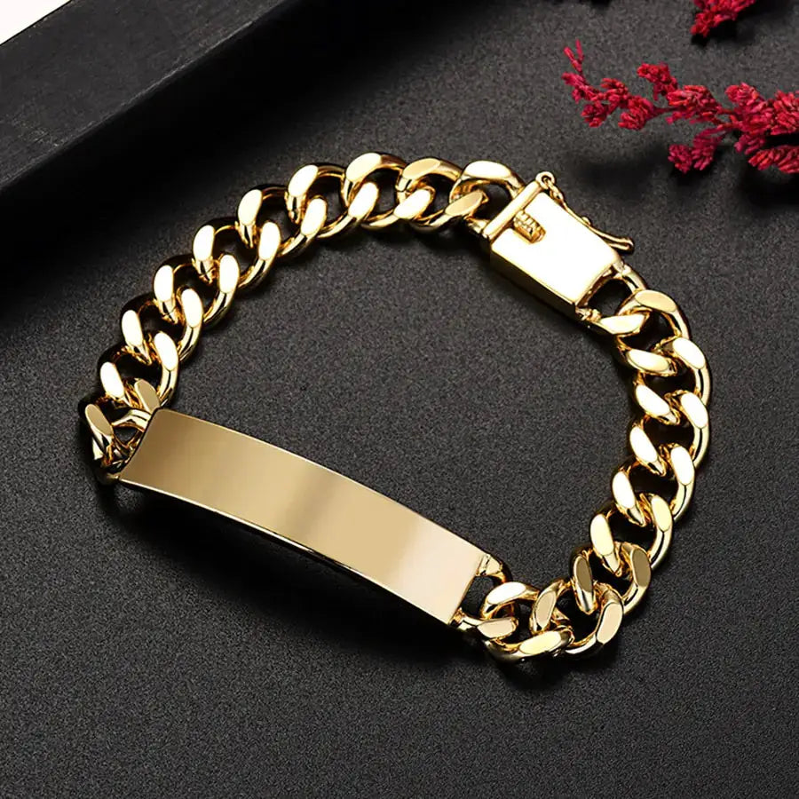 18K Gold Chain Bracelets by Oz-Direct.com