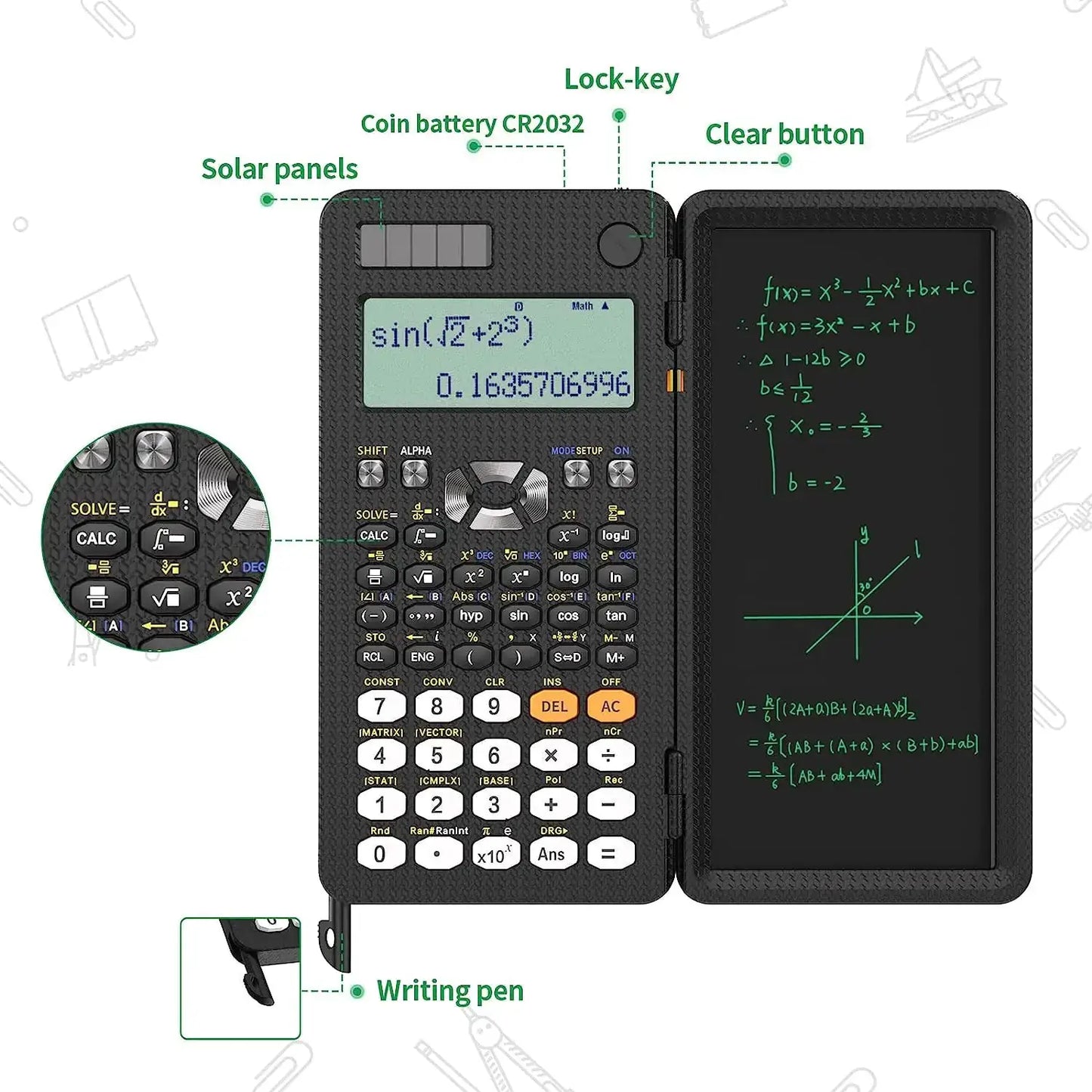 Calculator with Notepad | Scientific by Oz-Direct.com