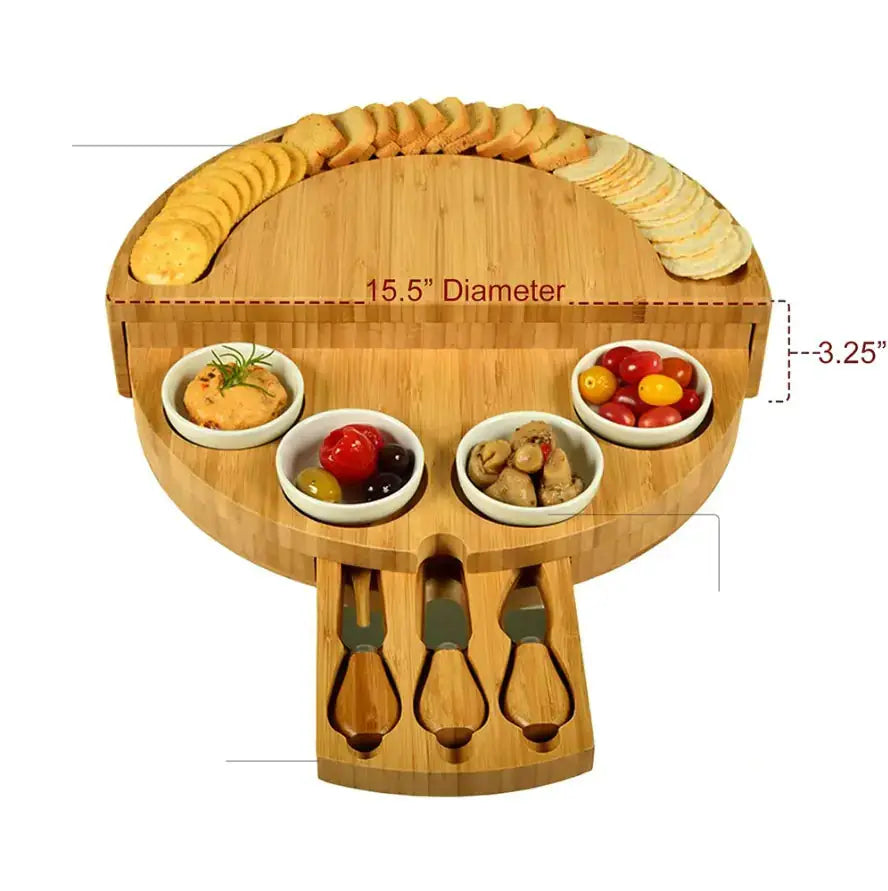 Bamboo Cheese Board by Oz-Direct.com