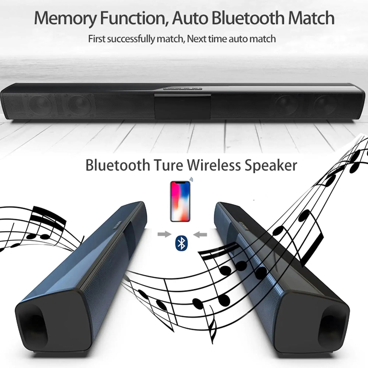 Home Theater Wireless Sound Bar by Oz-Direct.com