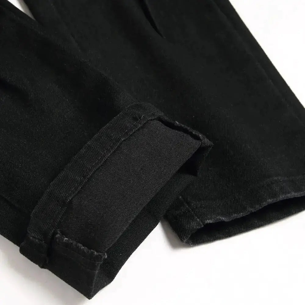 Black Python Jeans by Oz-Direct.com