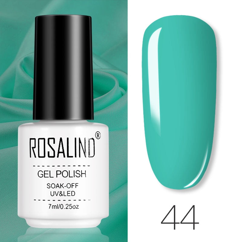 ROSALIND Gel Polish Set Manicure for Nails Semi Permanent Vernis top coat UV LED Gel Varnish Soak Off Nail Art Gel Nail Polish