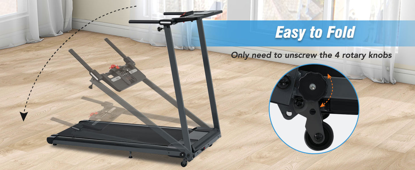 NEW Folding Treadmills Walking Pad Treadmill for Home Office -2.5HP Walking Treadmill with Incline Bluetooth Speaker!