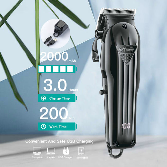 Electric Hair Clipper Fine Adjustment Gradual Change Electric Hair Salon Usb Rechargeable Household Electric Hair Clipper