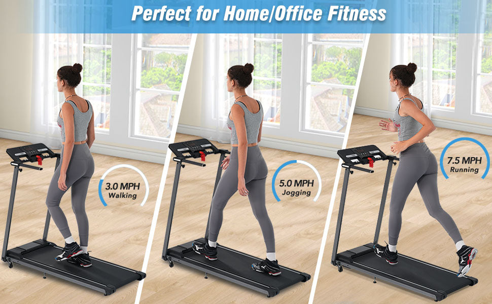 NEW Folding Treadmills Walking Pad Treadmill for Home Office -2.5HP Walking Treadmill with Incline Bluetooth Speaker!