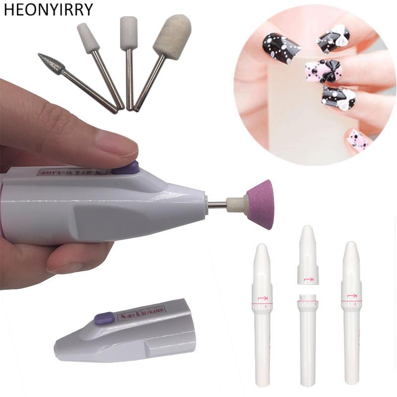 5 Bits Electric Nail File Drill Kit Tips Manicure Toenail Pedicure