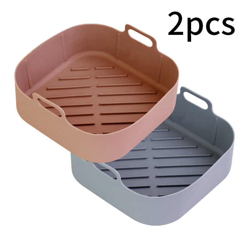 Air Fryer Accessories Air Fryer Silicone Pot Square Silicone Pot Holder Round Silicone Pot