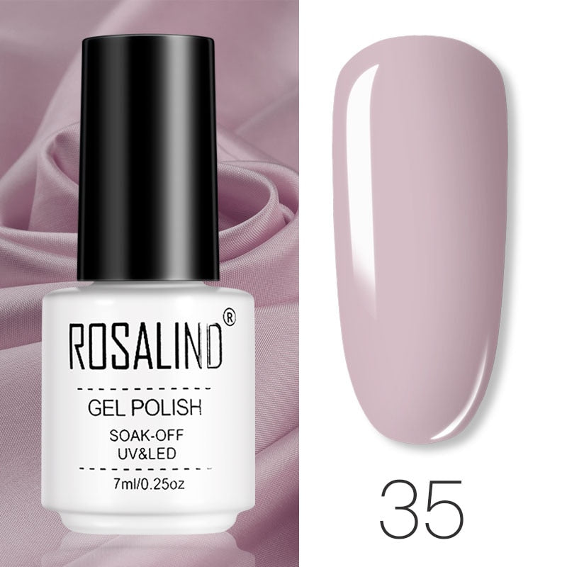 ROSALIND Gel Polish Set Manicure for Nails Semi Permanent Vernis top coat UV LED Gel Varnish Soak Off Nail Art Gel Nail Polish