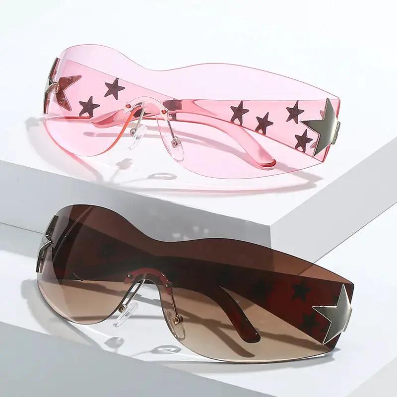 New diamond studded sunglasses five pointed star fashionable glasses by eprolo