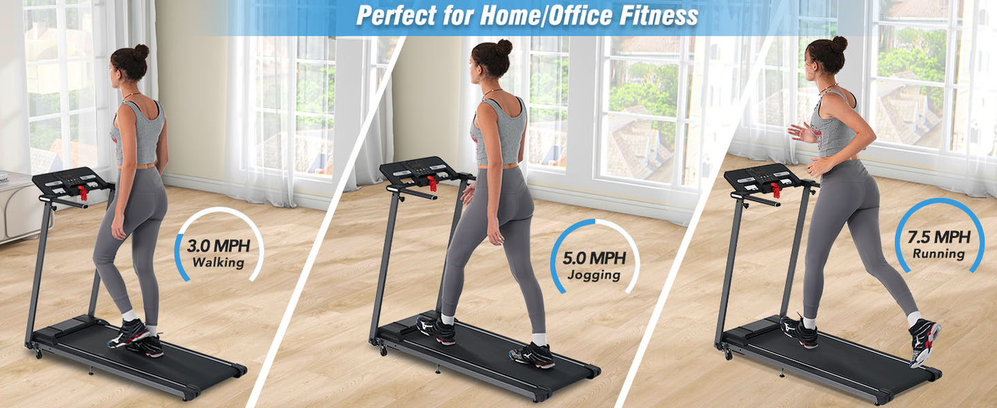 NEW Folding Treadmills Walking Pad Treadmill for Home Office -2.5HP Walking Treadmill with Incline Bluetooth Speaker!