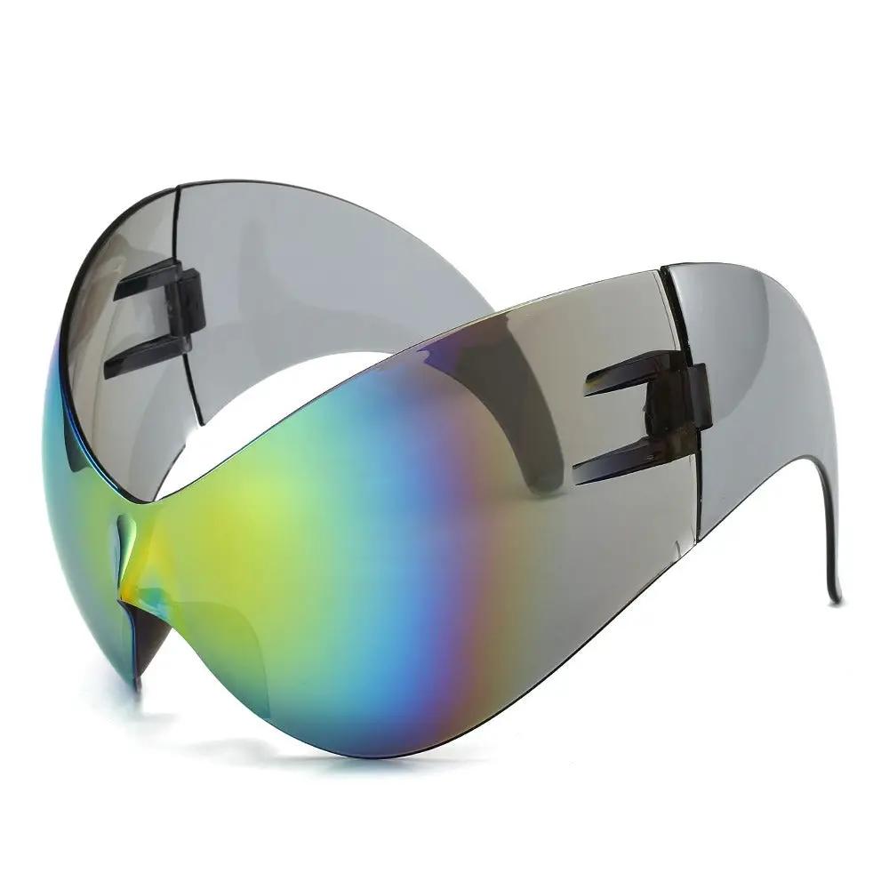 Large frame sports sunglasses, personalized and novel cat eye alien cycling glasses by eprolo