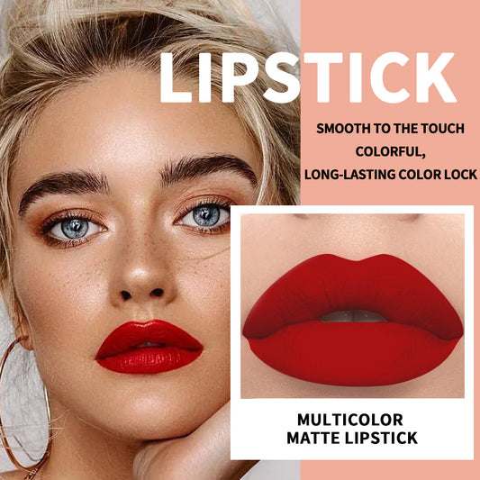 Waterproof And Durable Lipstick Velvet Fine Glitter Matte Lip And Cheek Dual-Use Lipstick