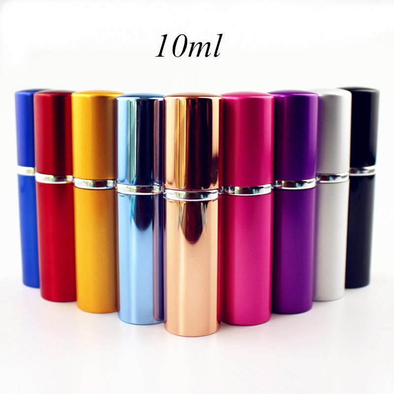 1PC 5ml Portable Mini Perfume Glass Bottle Travel Aluminum Spray Atomizer Empty Metal Parfume Atomiser Sprayer