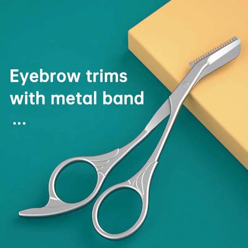 Stainless Steel Makeup Safety Eyebrow Trimmer Mini Beauty Scissors – Oz ...