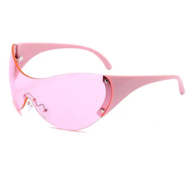 Big round glasses, fashionable large frame goggles, personalized sunglasses by eprolo