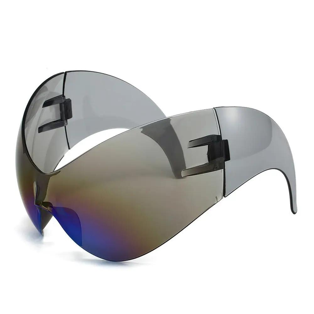 Large frame sports sunglasses, personalized and novel cat eye alien cycling glasses by eprolo