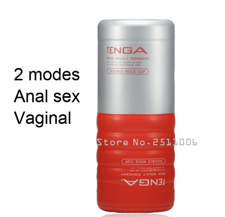 TENGA TOC-104 Double Holes Style Male Masturbators Cup,Simulated Vagina Realistic Pussy Vagina Anus Adult Sex Toys