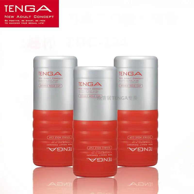 TENGA TOC-104 Double Holes Style Male Masturbators Cup,Simulated Vagina Realistic Pussy Vagina Anus Adult Sex Toys by Oz-Direct.com